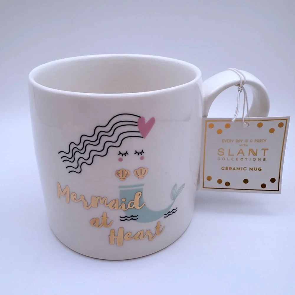 SLANT “Mermaid at Heart” NEW Coffee Mug & Trinket Jewelry Dish, 20oz